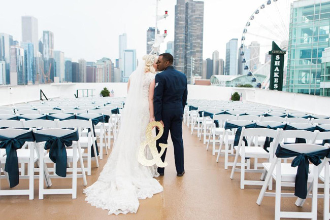 Planning a Yacht Wedding | Ceremony on the top deck