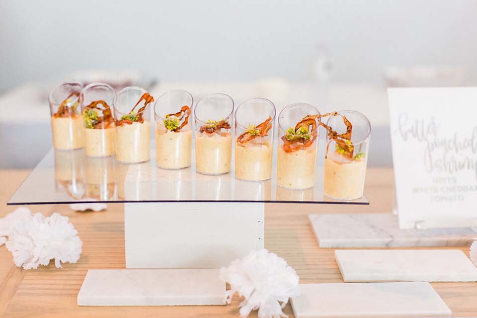 Wedding on Budget | Soup shooters for wedding passed apps