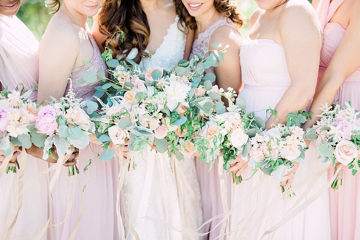 Wedding Checklist by week | Fluffy pink wedding bouquets by Posh Peony Floral Design