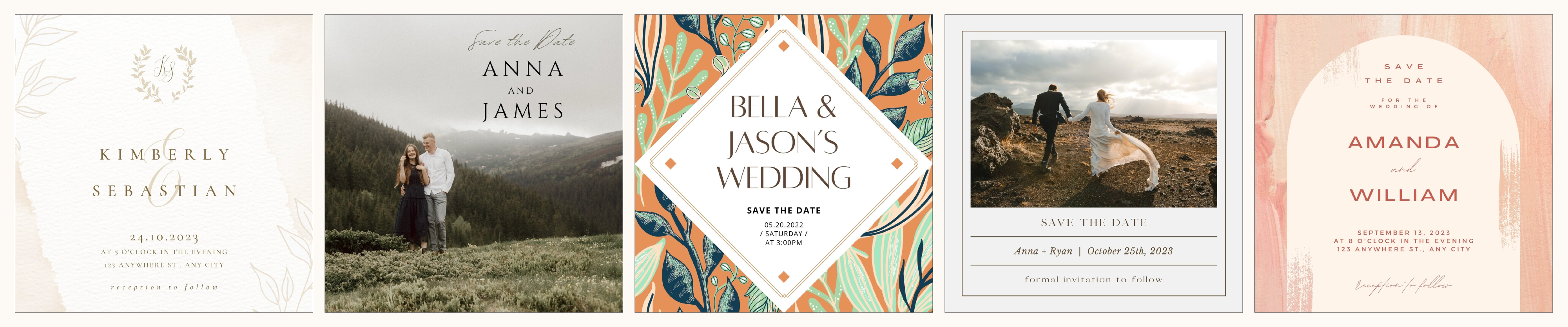 Canva Wedding Invitations Free Design Templates