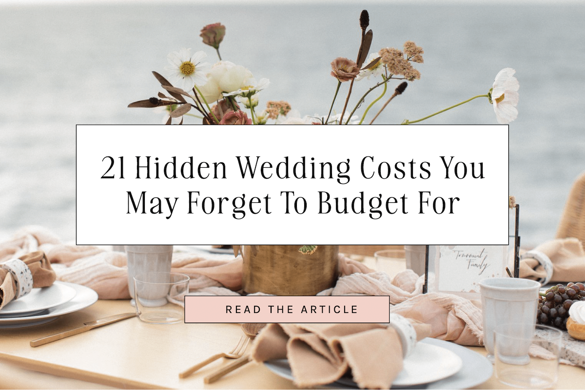 21 Hidden Wedding Costs You May Forget To Budget For
